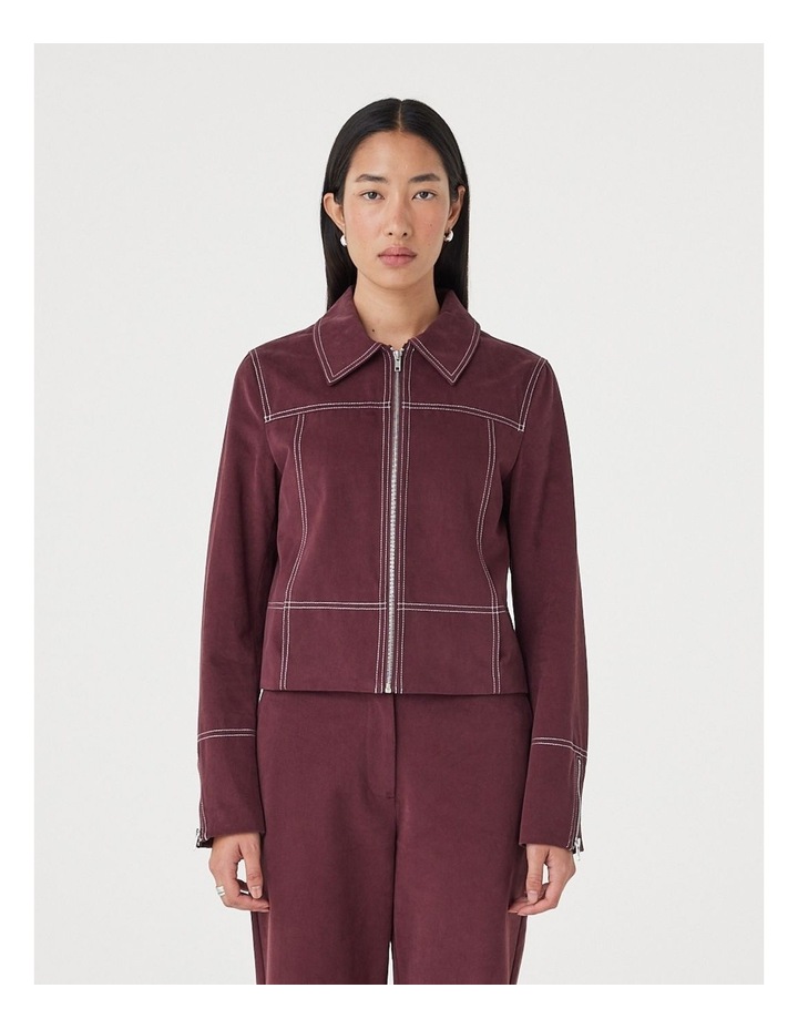 Benny Jacket in Merlot image 1