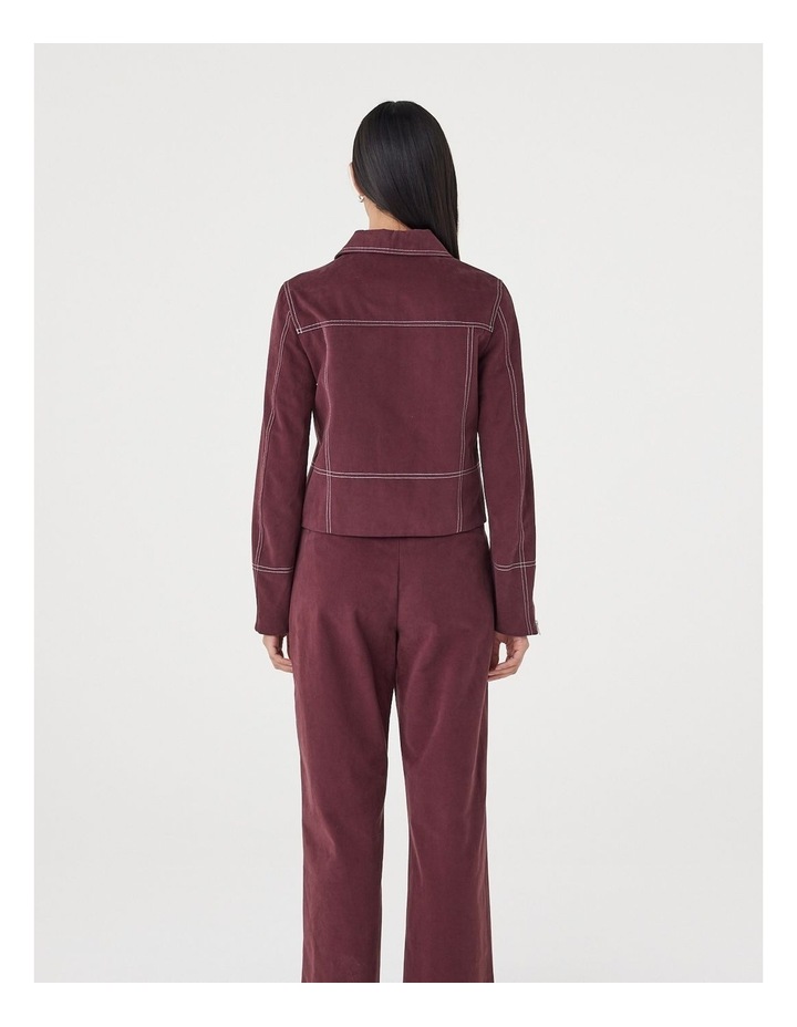 Benny Jacket in Merlot image 2