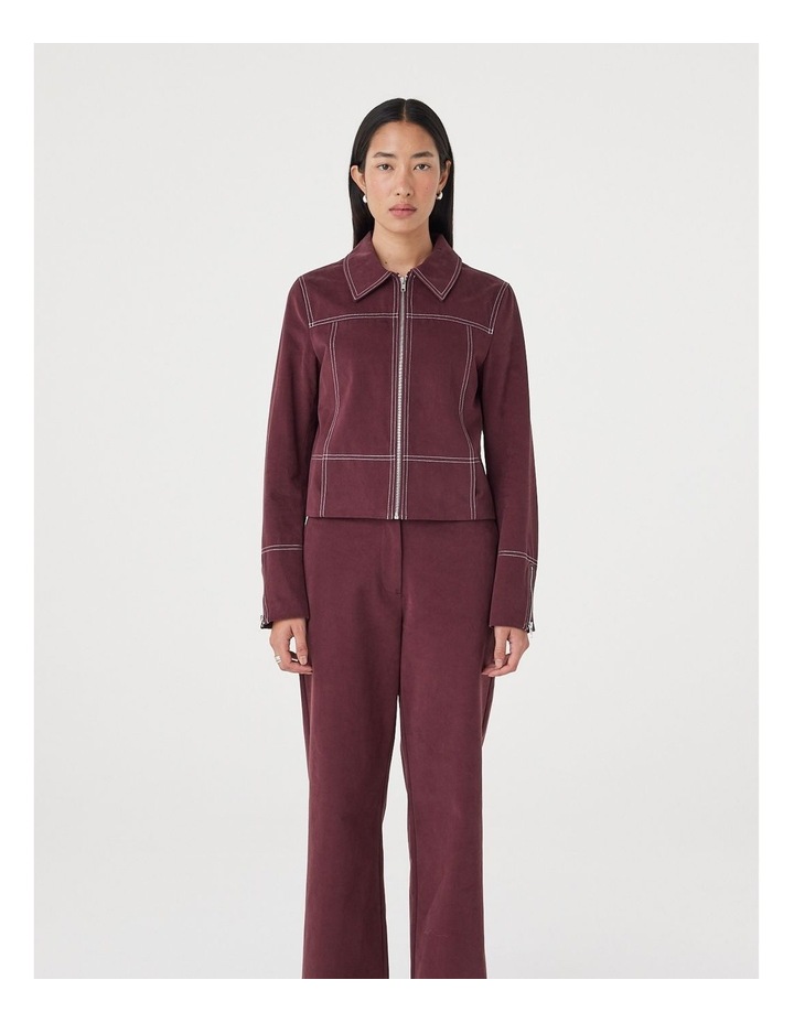 Benny Jacket in Merlot image 4