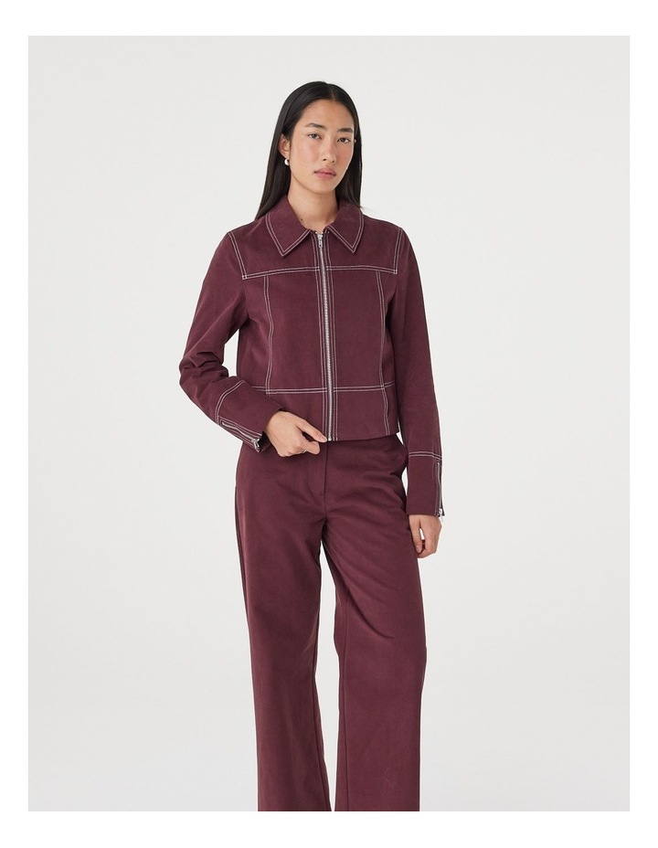 Benny Jacket in Merlot image 5