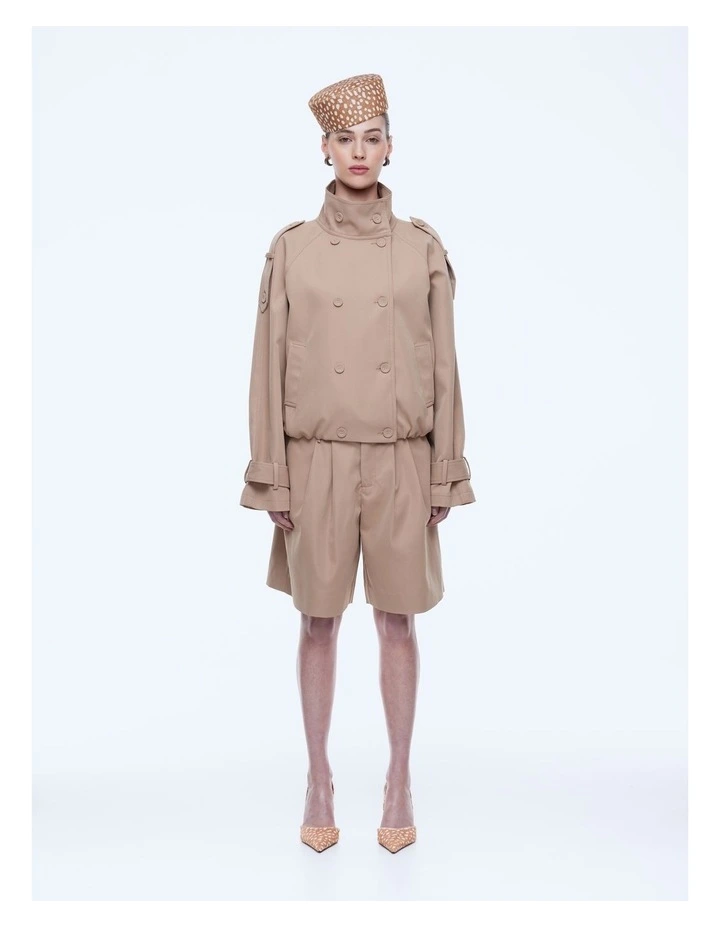 Zia Cropped Trench Jacket image 1