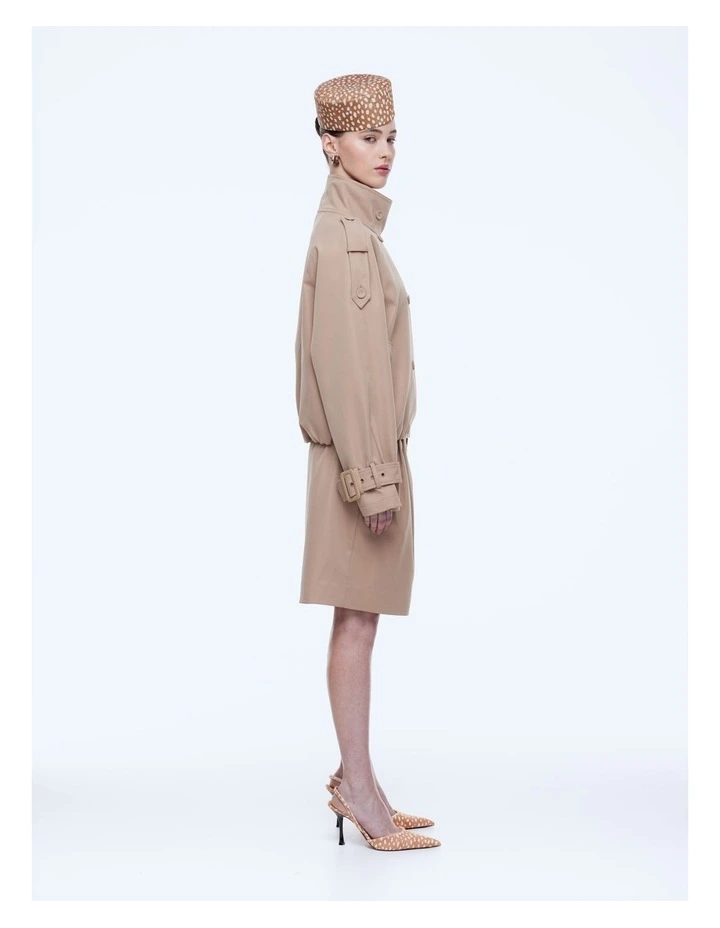 Zia Cropped Trench Jacket image 3