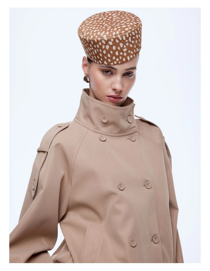 Zia Cropped Trench Jacket image 4