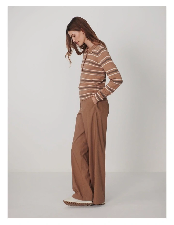 Mayra stripe knit polo image 3