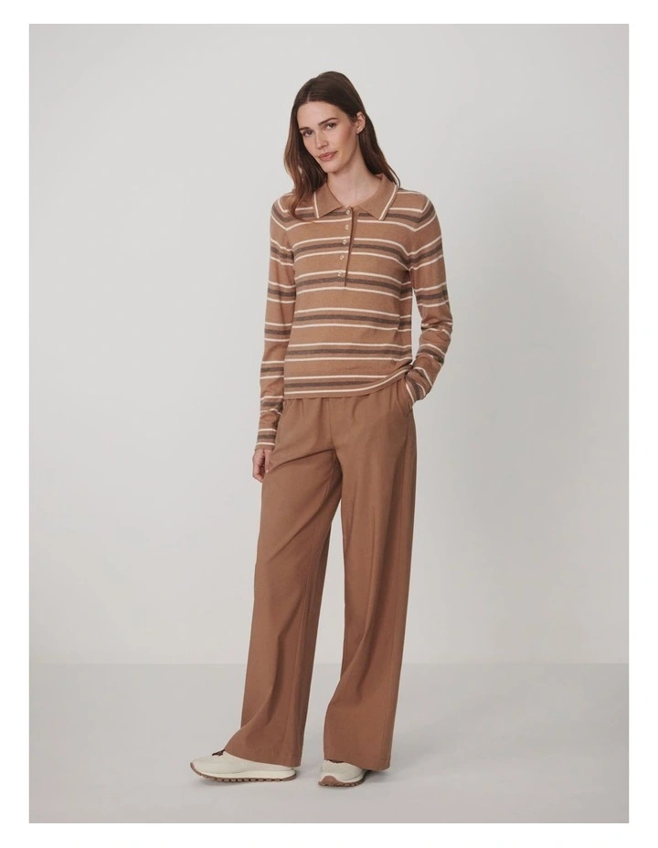 Mayra stripe knit polo image 5
