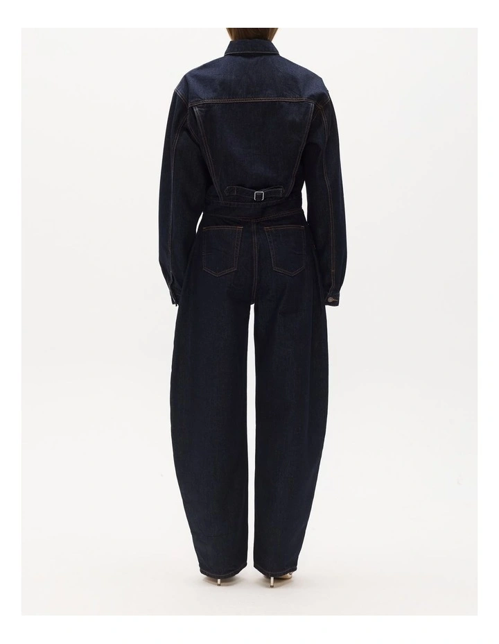 Laine Denim Jacket in Dark Indigo image 2