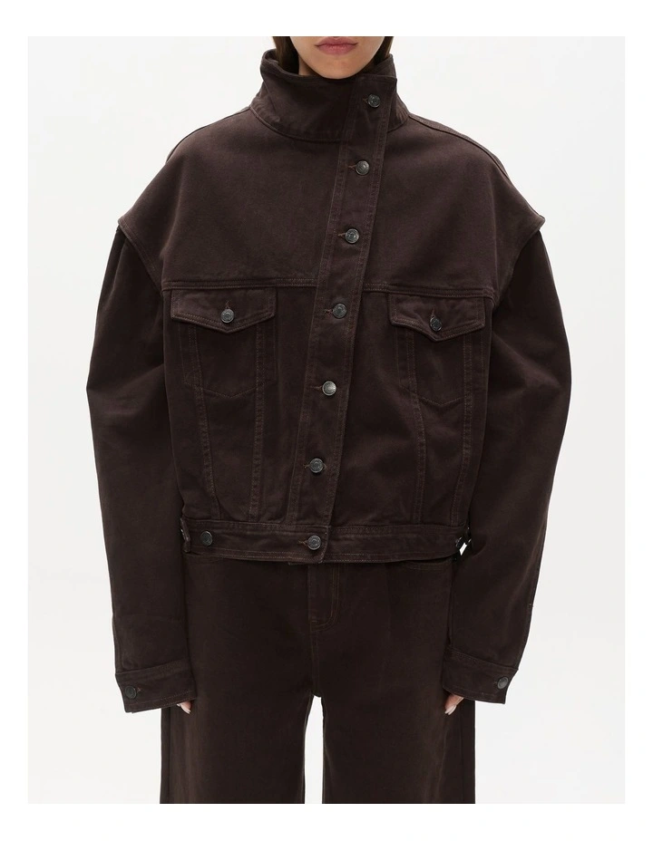 Loren Denim Jacket in Java Overdye image 4