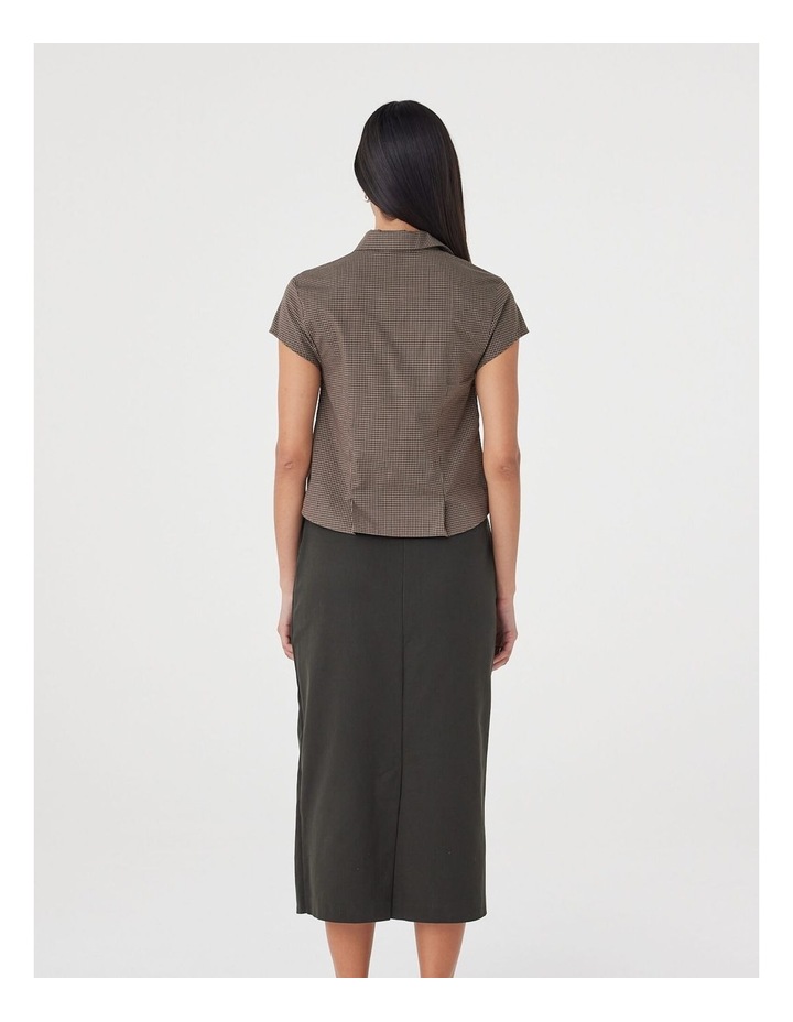 Freya Shirt in Chocolate Check image 2