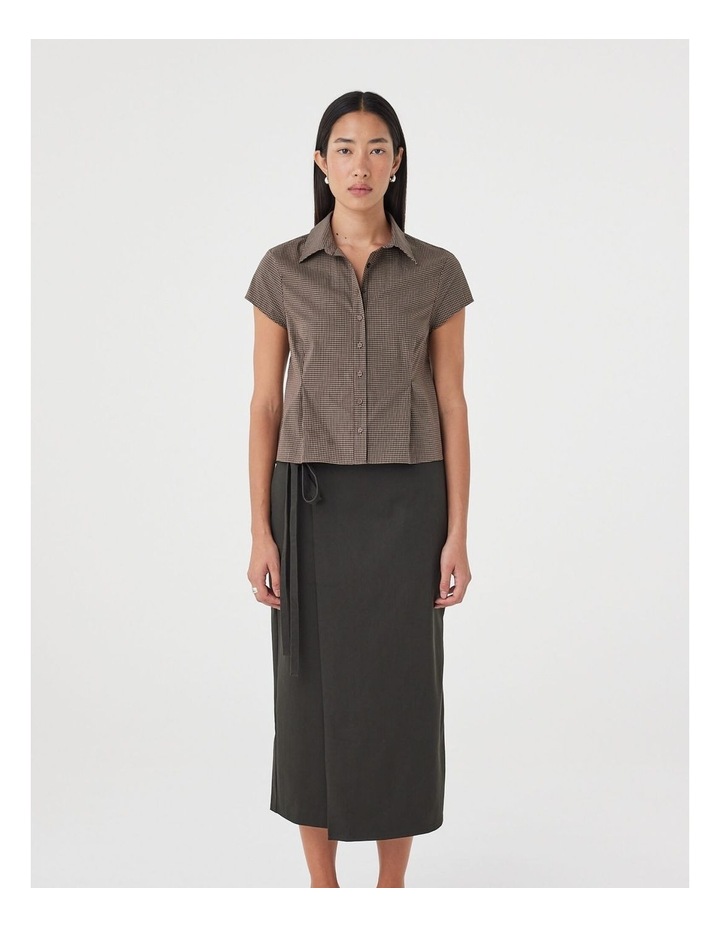 Freya Shirt in Chocolate Check image 4