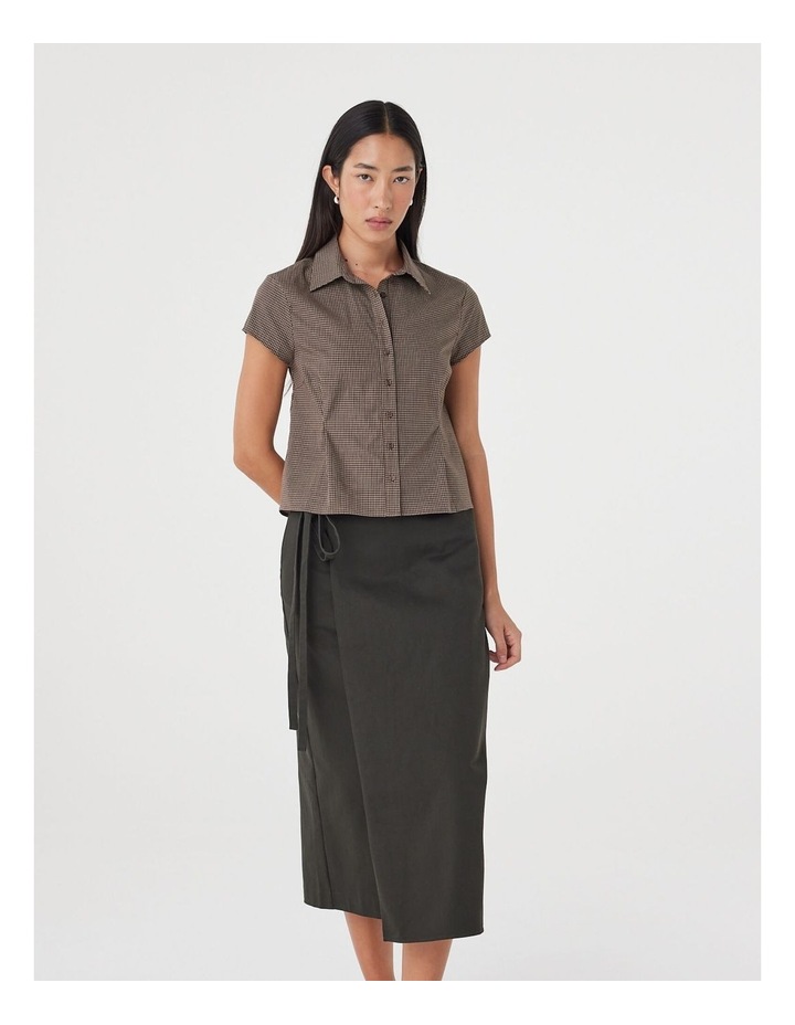 Freya Shirt in Chocolate Check image 5