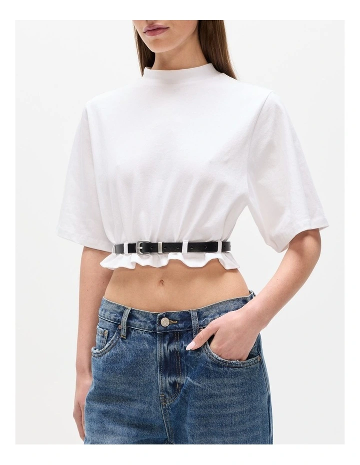 Lina T-Shirt in Crme White image 3