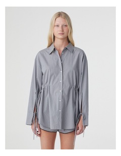 Arcaa Sia Shirt in Muted Blue Check