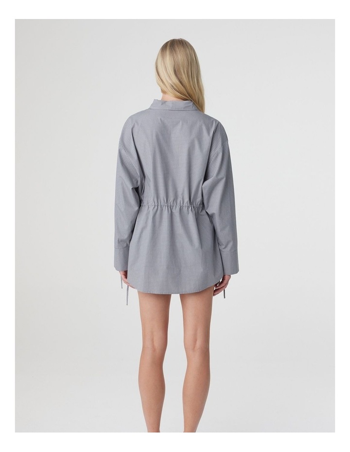 Arcaa Sia Shirt in Muted Blue Check image 2