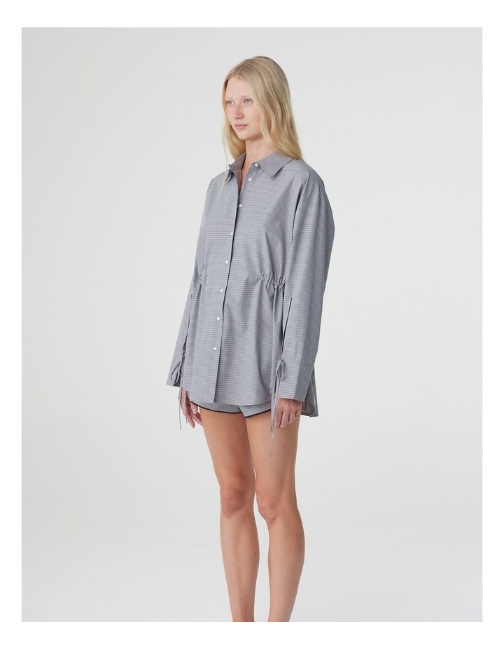 Arcaa Sia Shirt in Muted Blue Check image 4