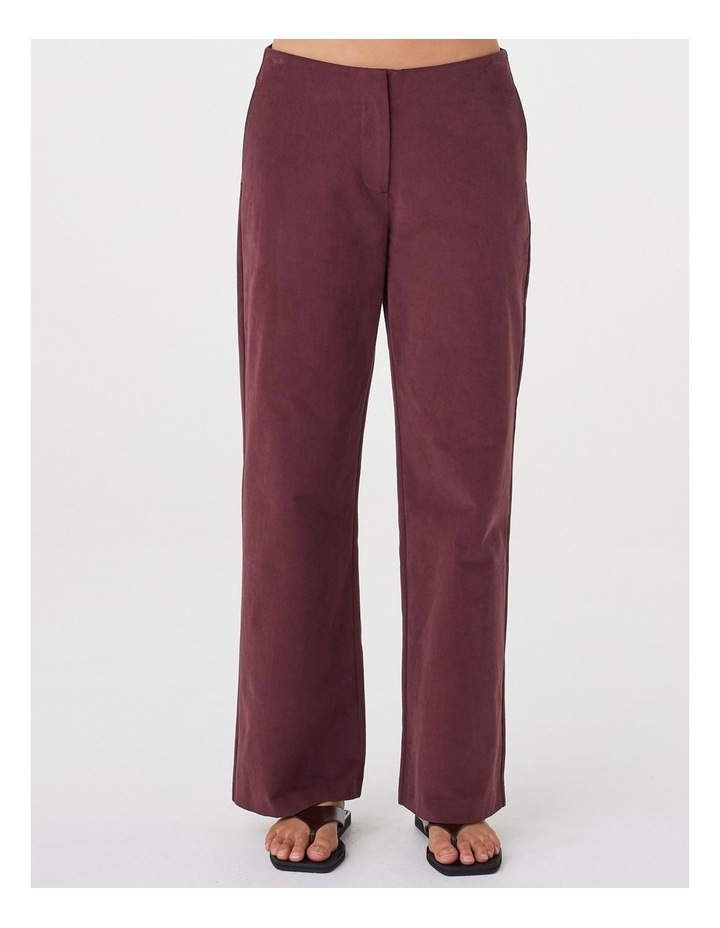 Avery Pant in Merlot image 1