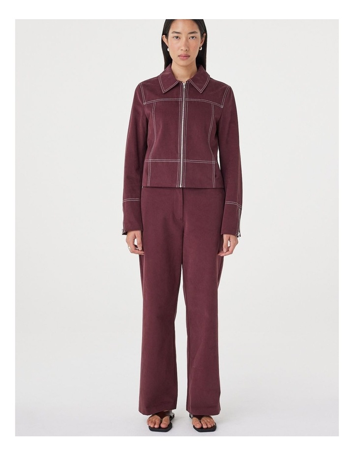 Avery Pant in Merlot image 4