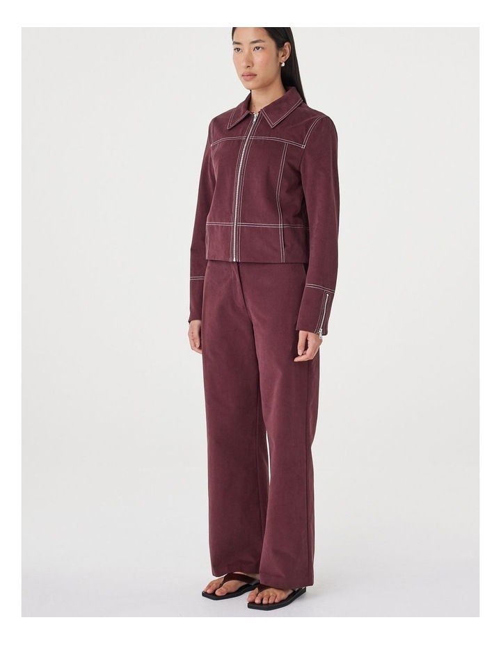 Avery Pant in Merlot image 5