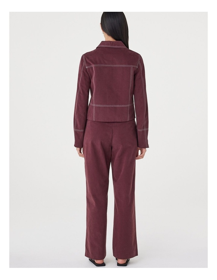 Avery Pant in Merlot image 6