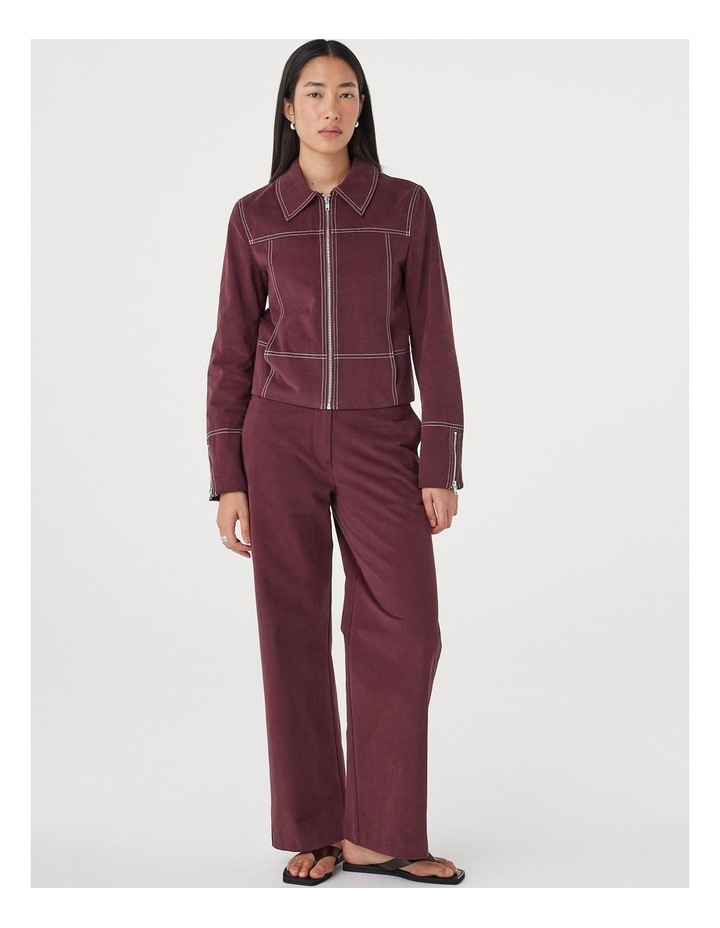 Avery Pant in Merlot image 7