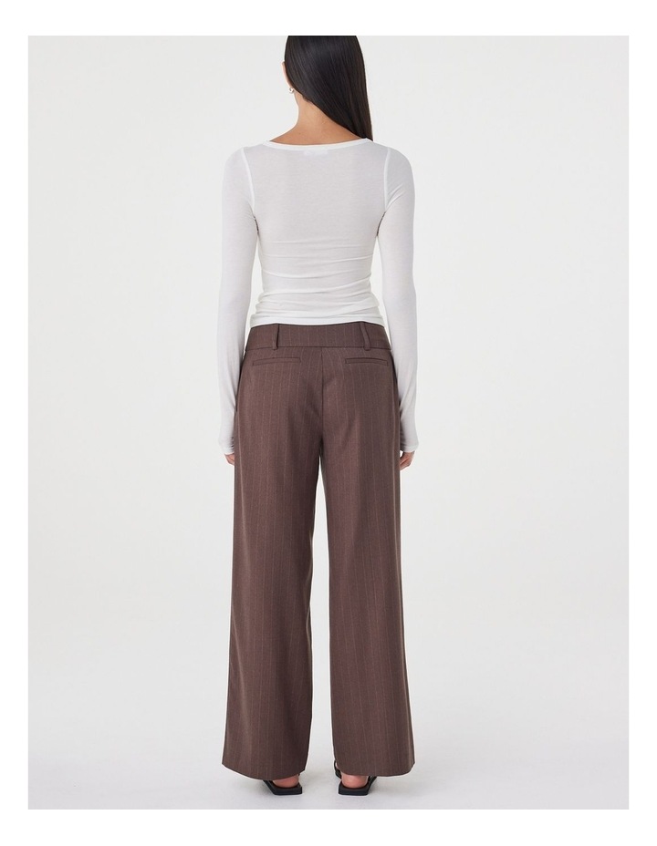 Manon Pant in Espresso Pinstripe image 2