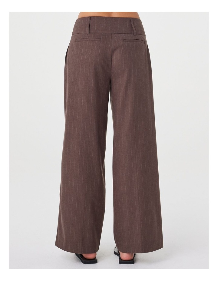 Manon Pant in Espresso Pinstripe image 6