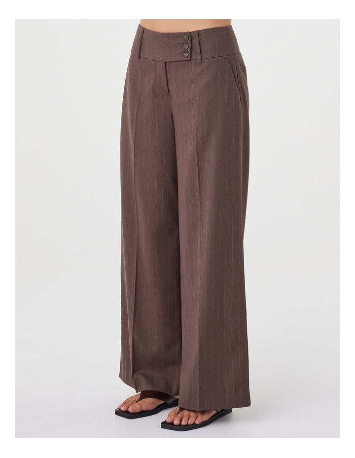 Manon Pant in Espresso Pinstripe image 7