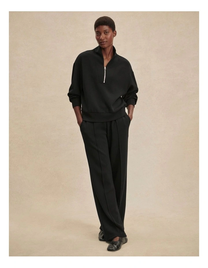 The Wide Leg Pant 30 in Black image 5