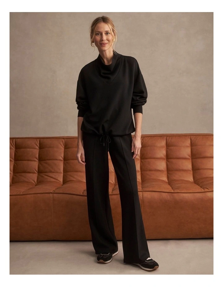 The Wide Leg Pant 30 in Black image 6