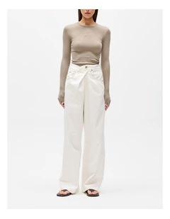 Regalia Jean in Geisha White