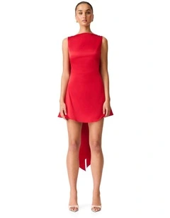 Jacinta Shift Mini Dress in Red