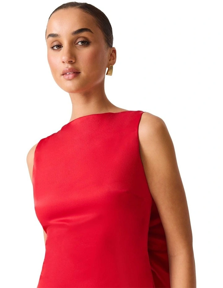 Jacinta Shift Mini Dress in Red image 7