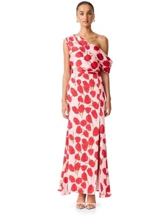 Melia Asym Gown in Pink