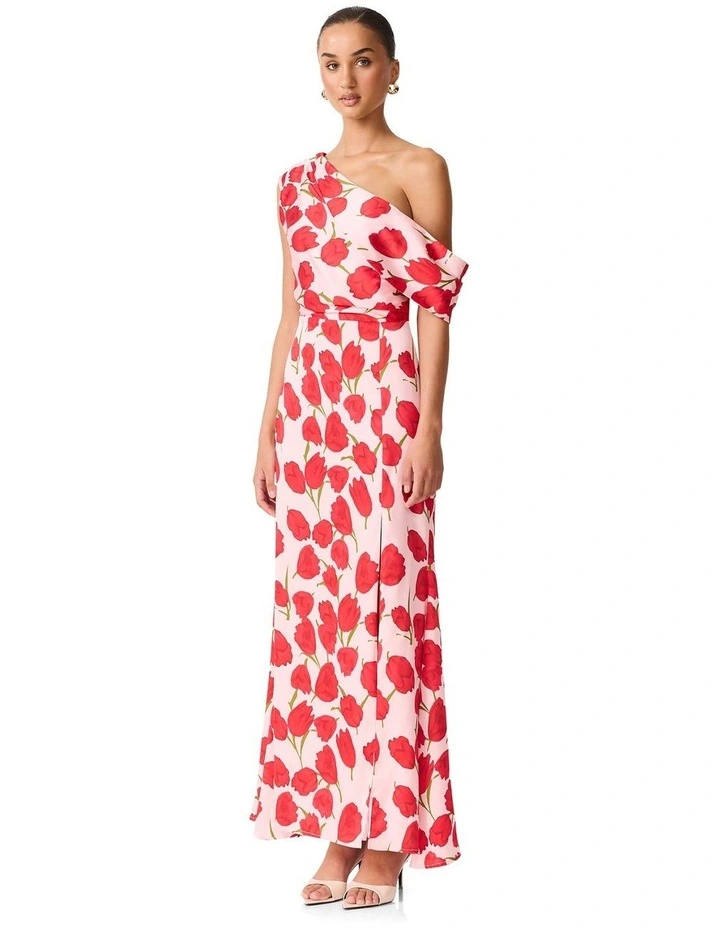 Melia Asym Gown in Pink image 3