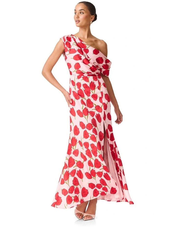 Melia Asym Gown in Pink image 4