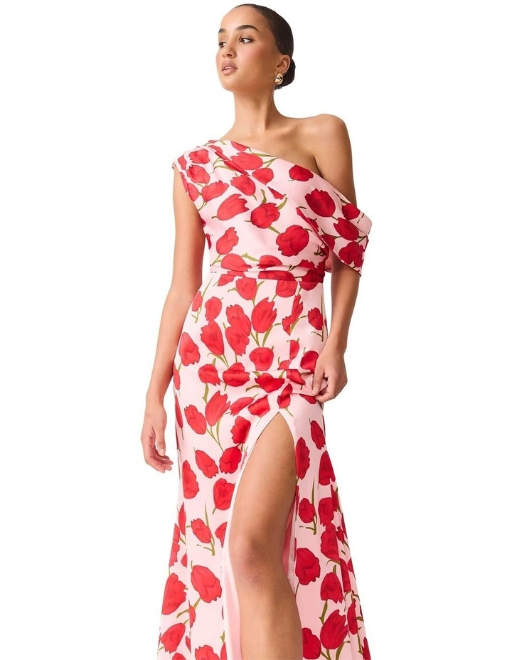 Melia Asym Gown in Pink image 5