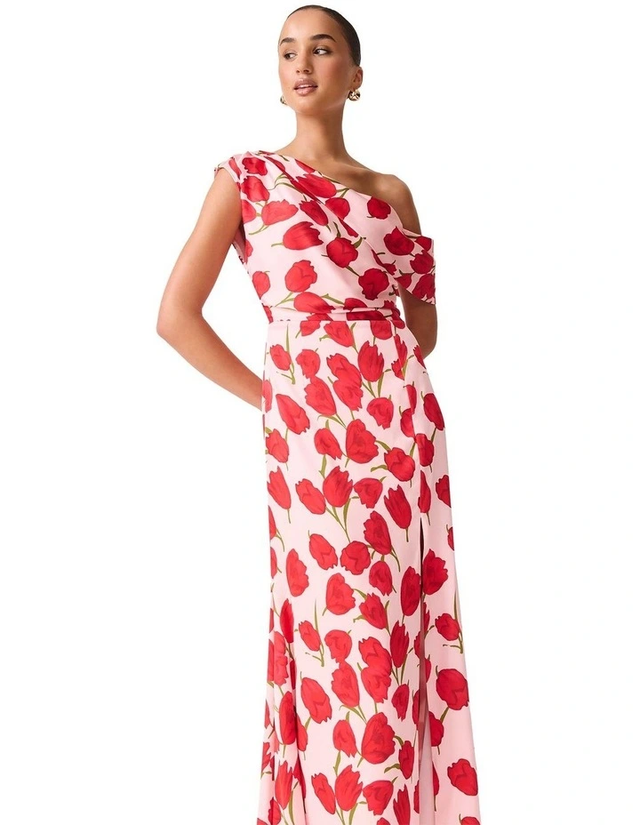 Melia Asym Gown in Pink image 6