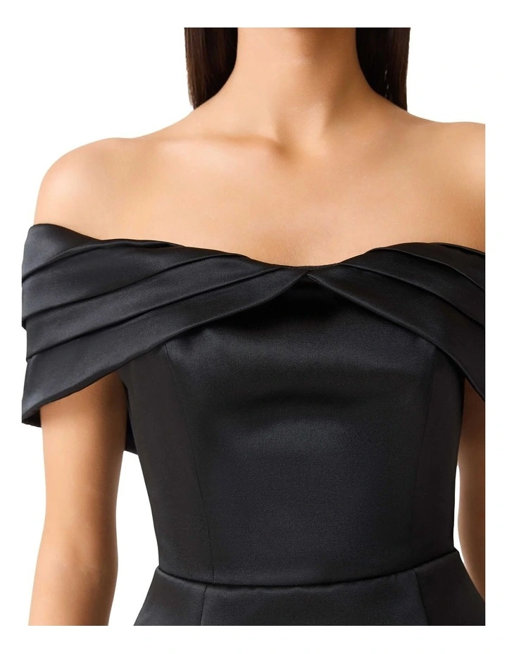 Hope Tulip Mini Dress in Black image 7