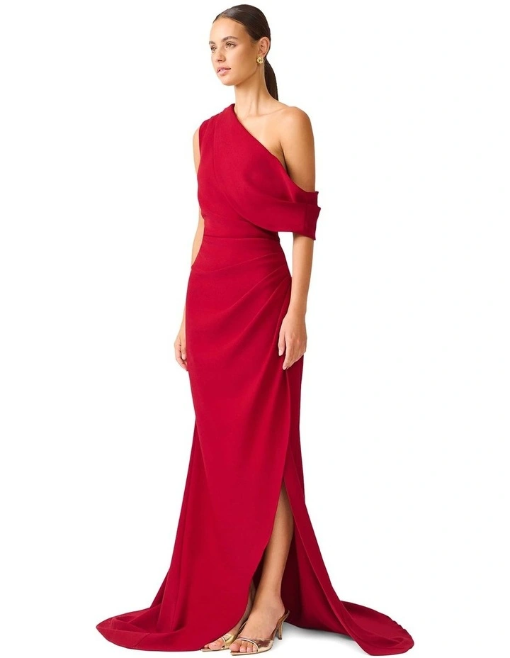 Isadora Stretch Maxi Dress in Red image 3