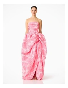 Dionne Strapless Ballgown in Pink
