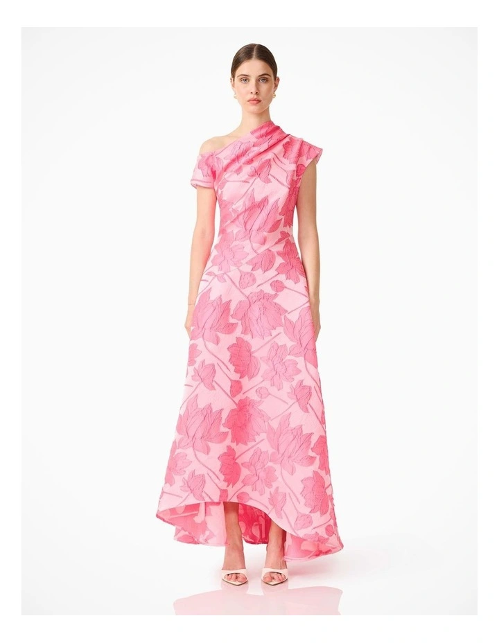 Dionne Asymmetrical Gown in Pink image 1