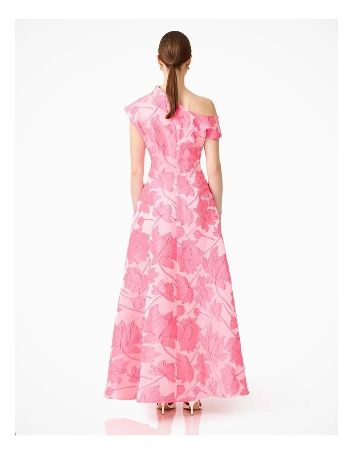 Dionne Asymmetrical Gown in Pink image 2