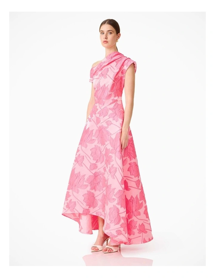 Dionne Asymmetrical Gown in Pink image 4