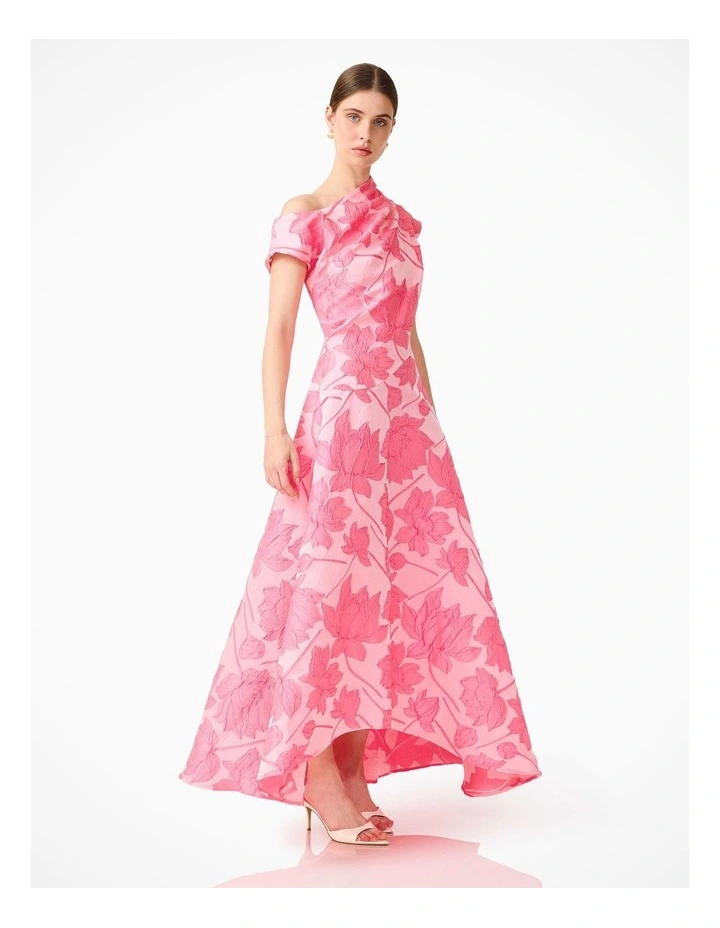 Dionne Asymmetrical Gown in Pink image 5