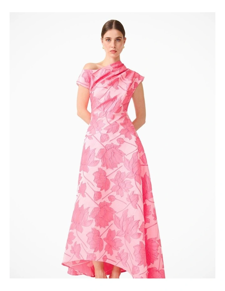 Dionne Asymmetrical Gown in Pink image 6