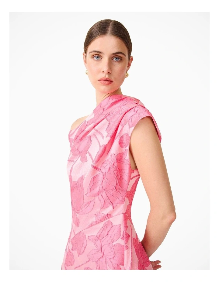 Dionne Asymmetrical Gown in Pink image 7