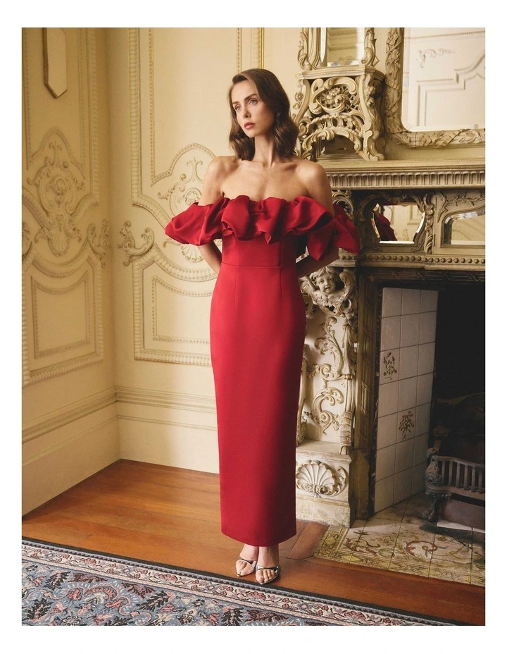 Lucetta Off Shoulder Column Gown image 3