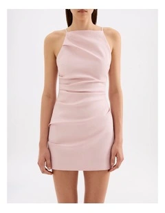 Talitha Linen Mini Dress in Blush