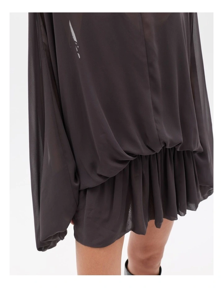 Evariel Mini Dress in Truffle image 3