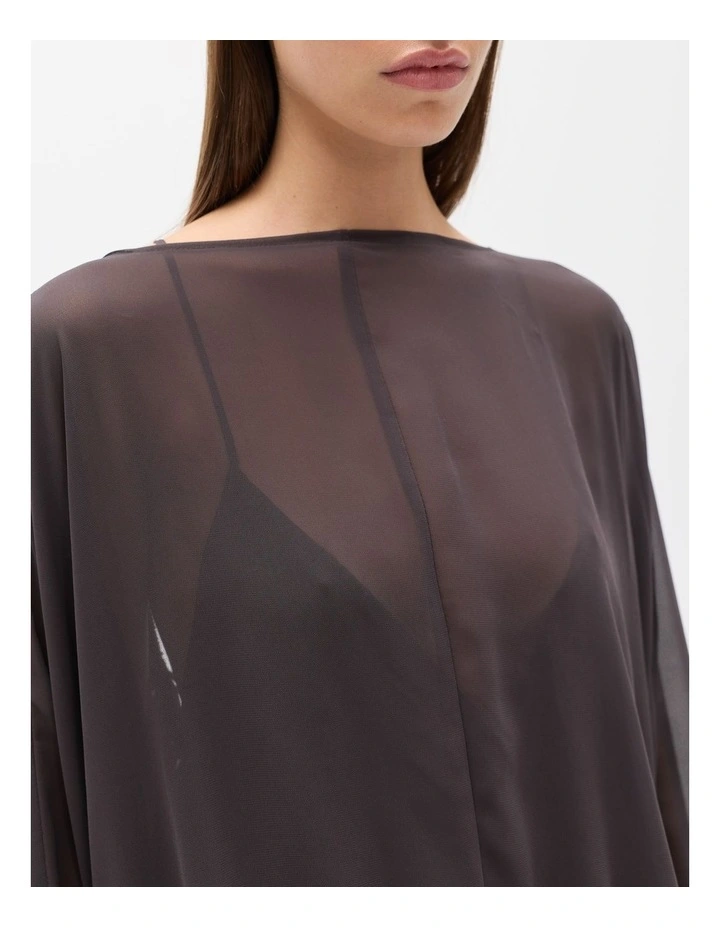 Evariel Mini Dress in Truffle image 4
