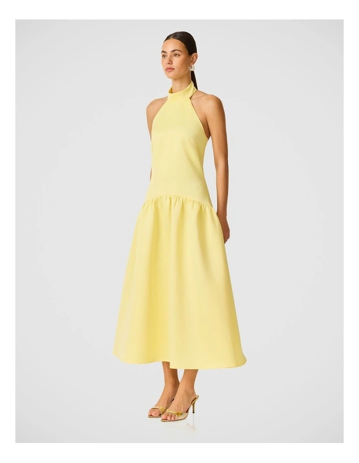 Nolana Midi Dress in Yellow image 3